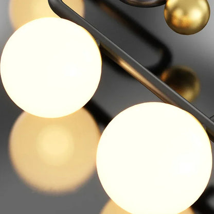 DecorBites™ Glass Ball LED Chandelier Pendant for Dining Living Bedroom Kitchen