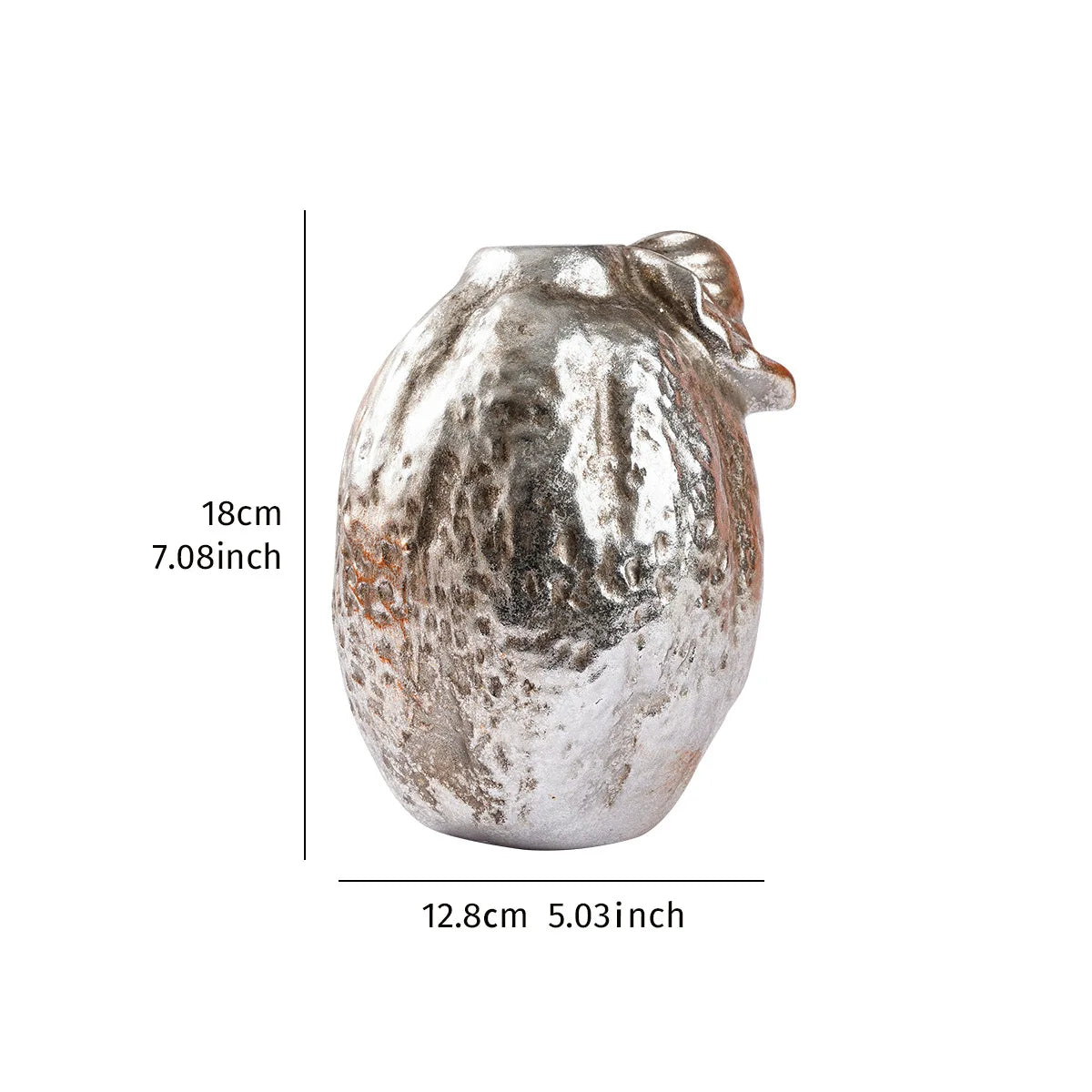 Gold Ceramic Fruit Vase