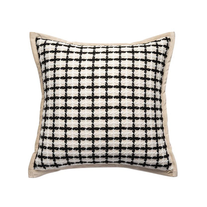 DecorBites™ Jacquard Crochet Pillow Covers in Yellow-brown for Elegant Home Decor