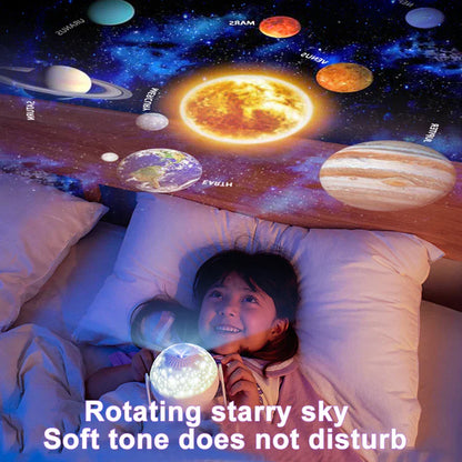 DecorBites™ Galaxy Night Light Projector: 360° Adjustable Star Sky Lamp for Bedroom, Kids' Gift