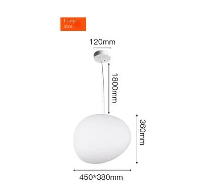 DecorBites™ Glass Ball LED Pendant Light - Modern White Nordic Hanging Fixture