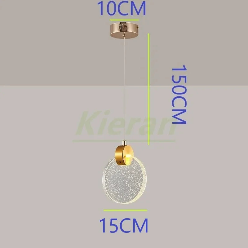 DecorBites™ Crystal LED Chandelier: Modern 5head Highlight for Bedroom, Bar, Study Room Decor