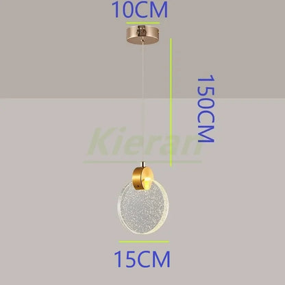 DecorBites™ Crystal LED Chandelier: Modern 5head Highlight for Bedroom, Bar, Study Room Decor