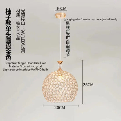 DecorBites™ Crystal Gold Ceiling Chandelier | Modern LED Luxury Lighting for Hall