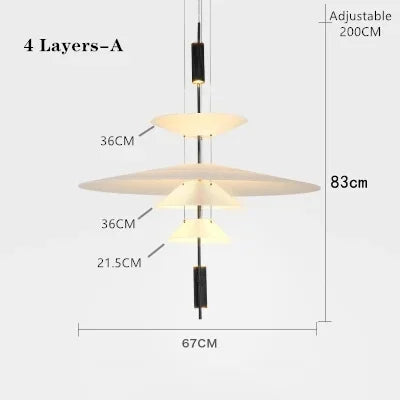 DecorBites™ Designer Saucer UFO Pendant Light for Modern Home Decor