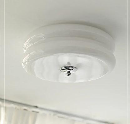 DecorBites™ Cream Medieval Glass Ceiling Lamp for Living Room, Dining Room, Bedroom & Study