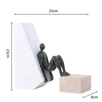 DecorBites™ Gymnast Metal Handicraft Figure Home Decor Figurine Table Sculpture Accessory