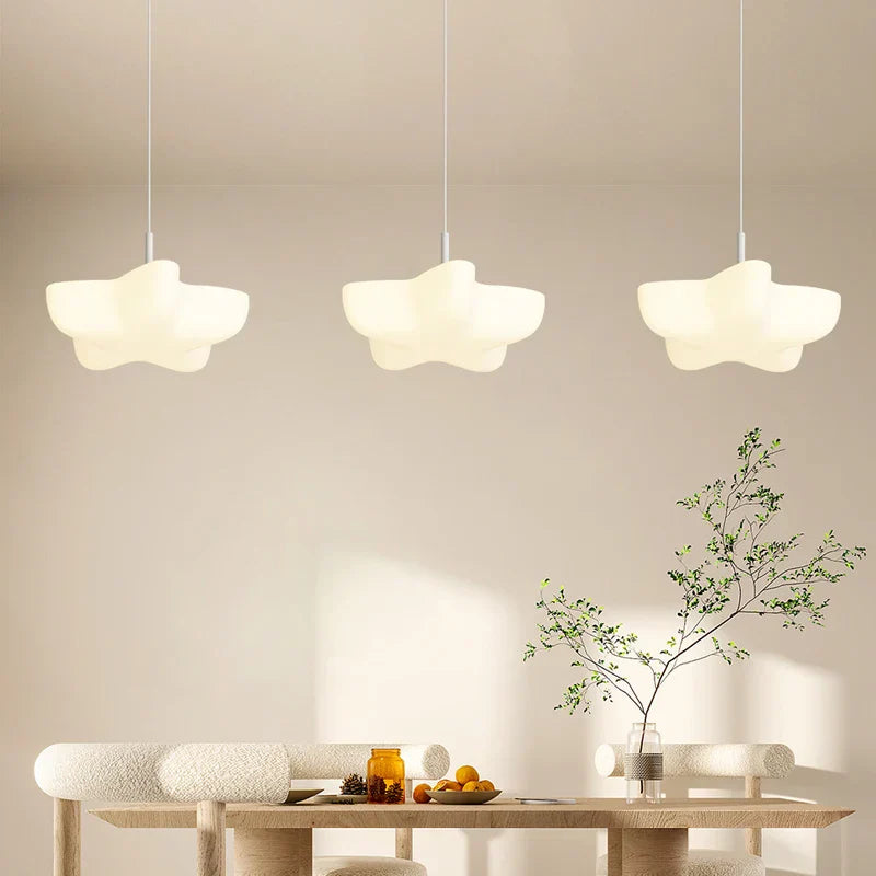 DecorBites™ Cloud White Modern Chandelier Floating Pendant Lamp Kitchen Island Light