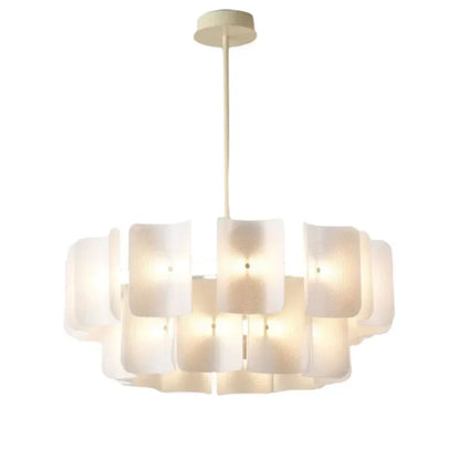 DecorBites™ LED Chandelier: Luxe Fingerprint Design for Living Room, Bedroom, Hotel Lobby