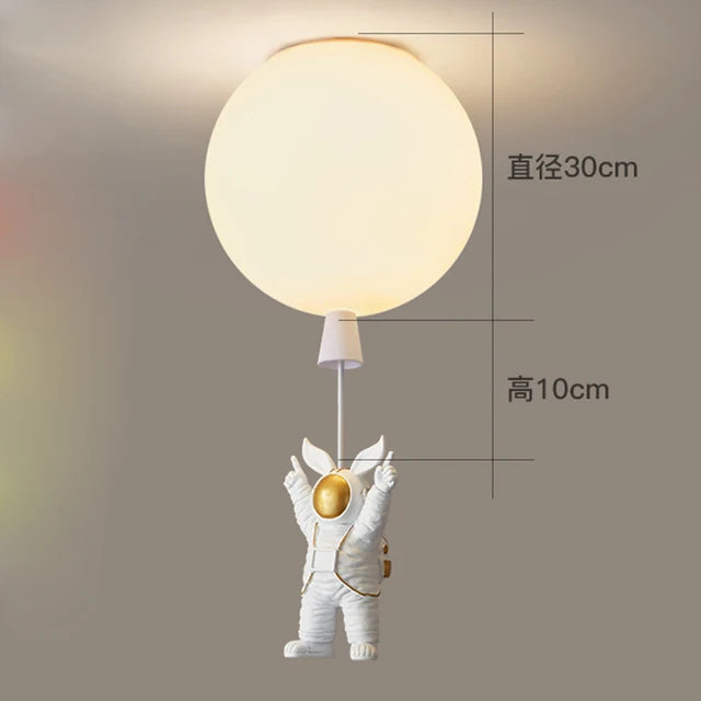 Glass Astronaut Pendant Light