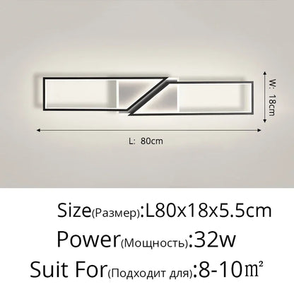 DecorBites™ LED Ceiling Light: Modern Fixture for Living Room, Kitchen & Hallway Lighting