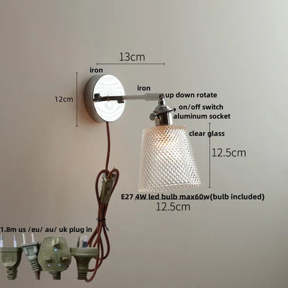 DecorBites™ Crystal LED Wall Light – Modern Nordic Living Room Bedside Lamp