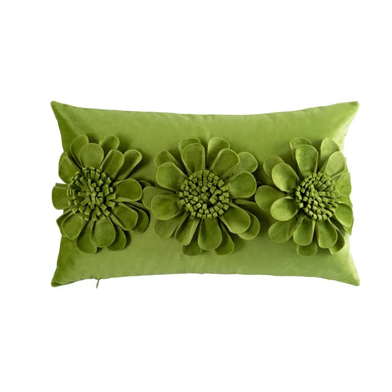 DecorBites™ Handmade Flower Cushion Cover - Light Luxury Decorative Pillows