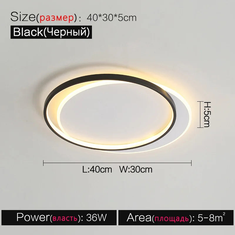 DecorBites™ LED Ceiling Lamp Set - Modern Minimalist Nordic Bedroom Living Room Lighting