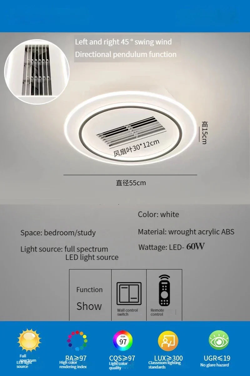 Remote Bladeless Ceiling Fan