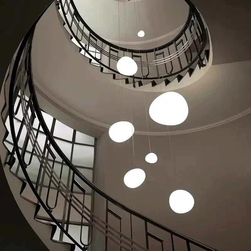DecorBites™ Glass Ball LED Pendant Lights for Home Decor, Living/Dining Room, Bar, & Stairs