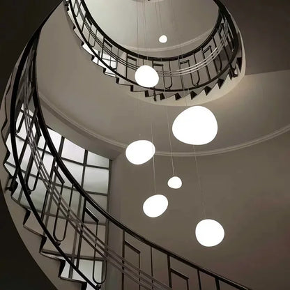 DecorBites™ Glass Ball LED Pendant Lights for Home Decor, Living/Dining Room, Bar, & Stairs
