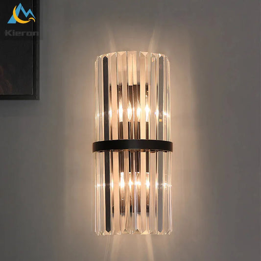DecorBites™ Crystal LED Wall Lights: Modern 40CM Bedroom Living Room Lamp