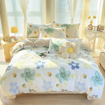 DecorBites™ Cotton Printed Bedding Set for Sweet Cozy Sleep