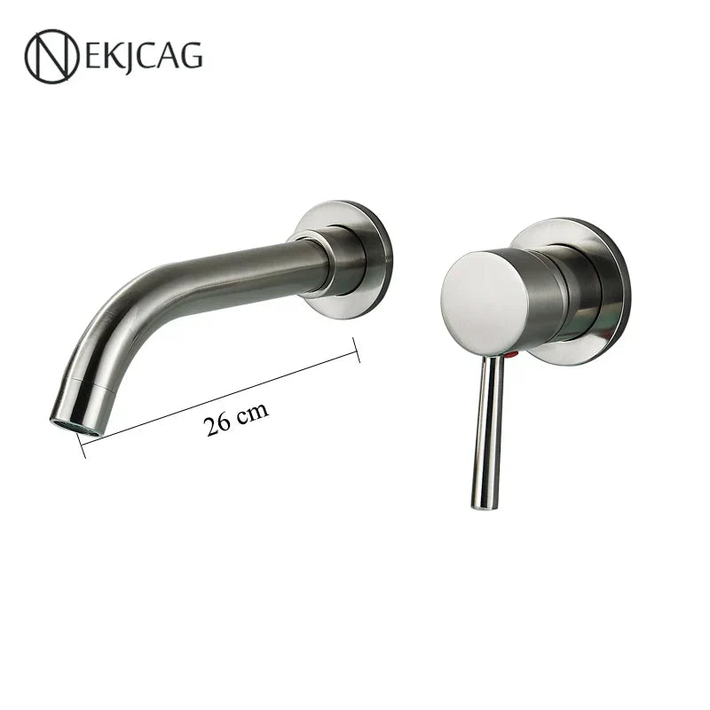 DecorBites™ Gold Basin Faucet: Single Handle, Hot & Cold Water, Matte Black Finish
