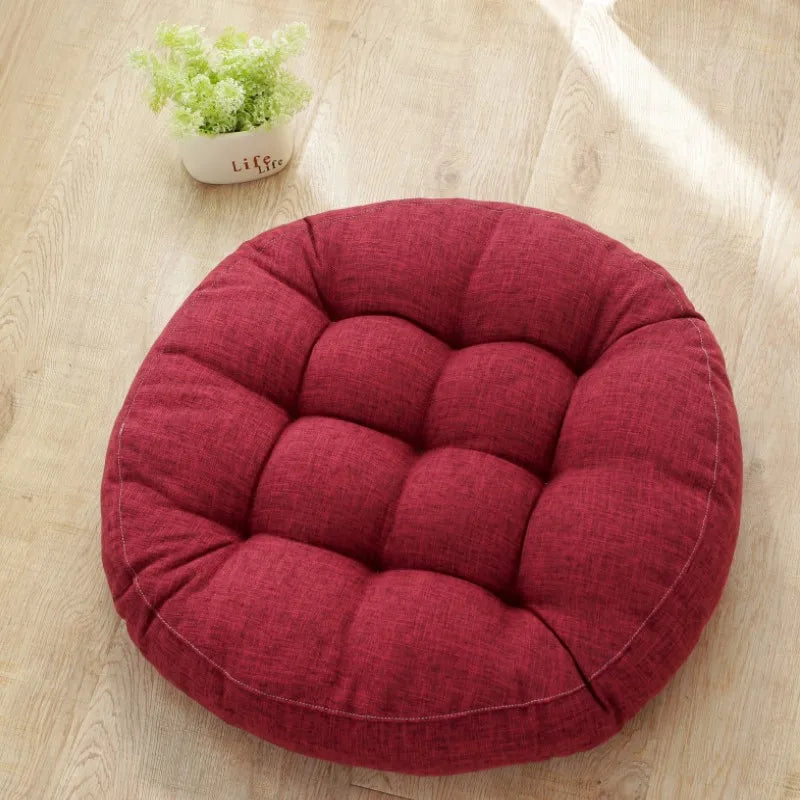DecorBites™ Kids' Round Floor Cushions: Flexible Seating for Home, Preschool, Yoga