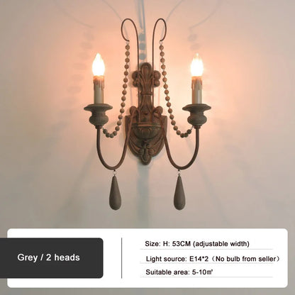 DecorBites™ Country French Wall Lamp for Retro Living Room Bedroom Decor