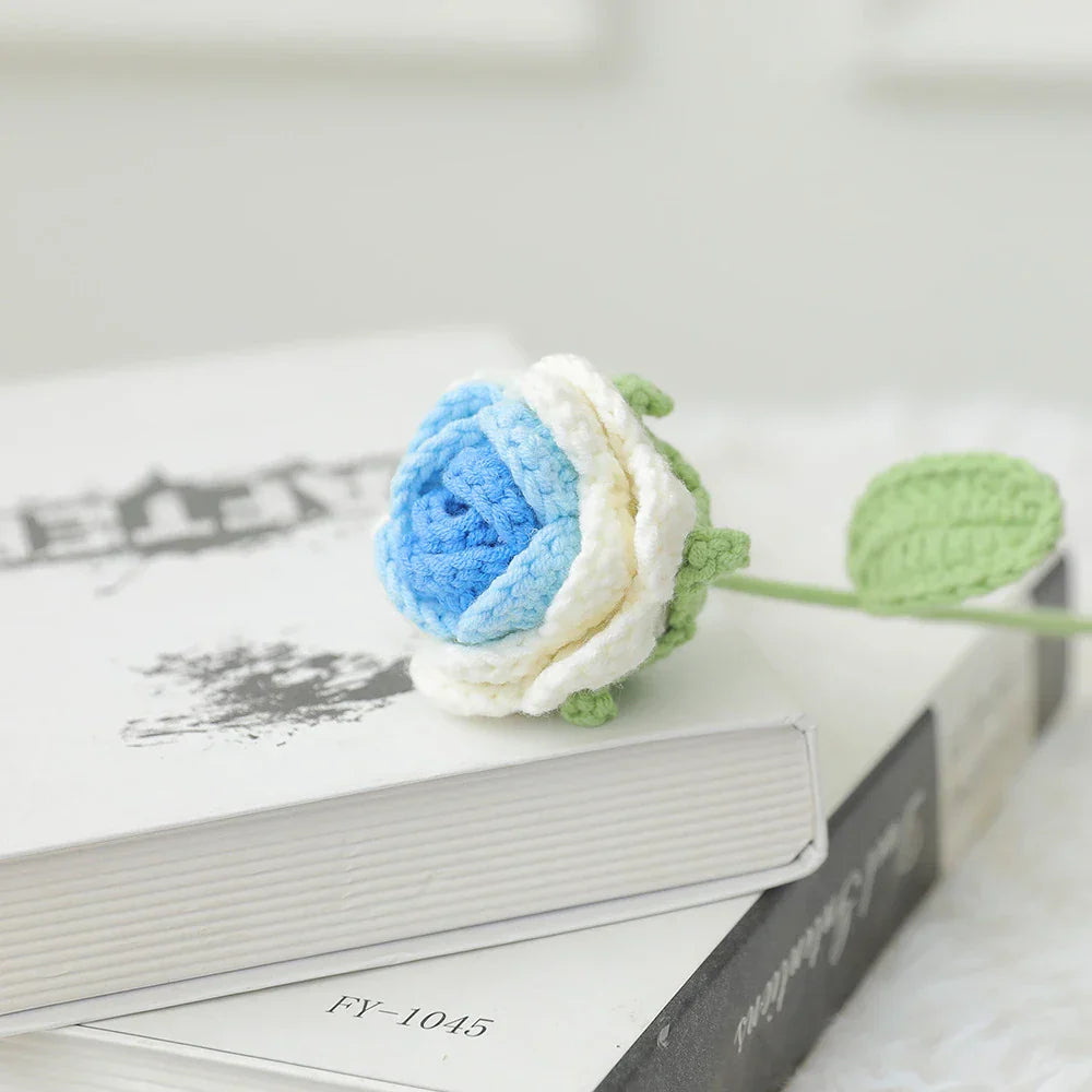 Cotton Rose Crochet Bouquet