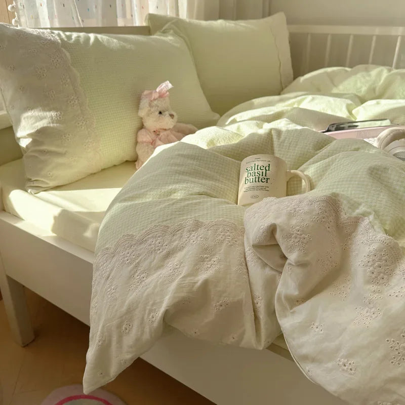 French Cotton Lace Bedding