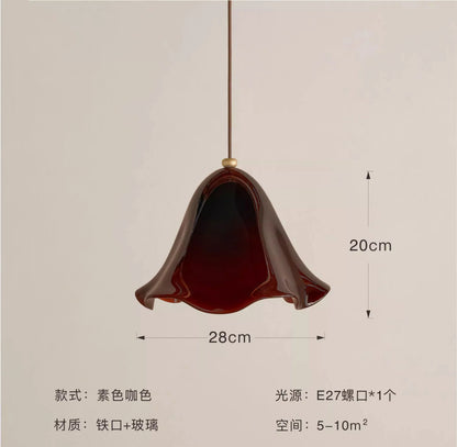 DecorBites™ Glass Pendant Lights LED E27 Warm Atmosphere Modern Colorful Hanging Lamp