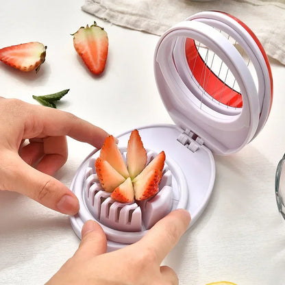 DecorBites™ Egg Cutter Slicer Easy Slice Kitchen Tool Fruit Slices Purple Clean