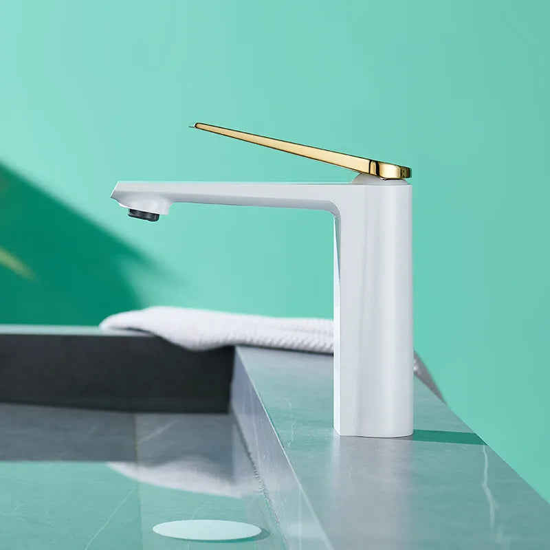 Gold Gray Bathroom Faucet