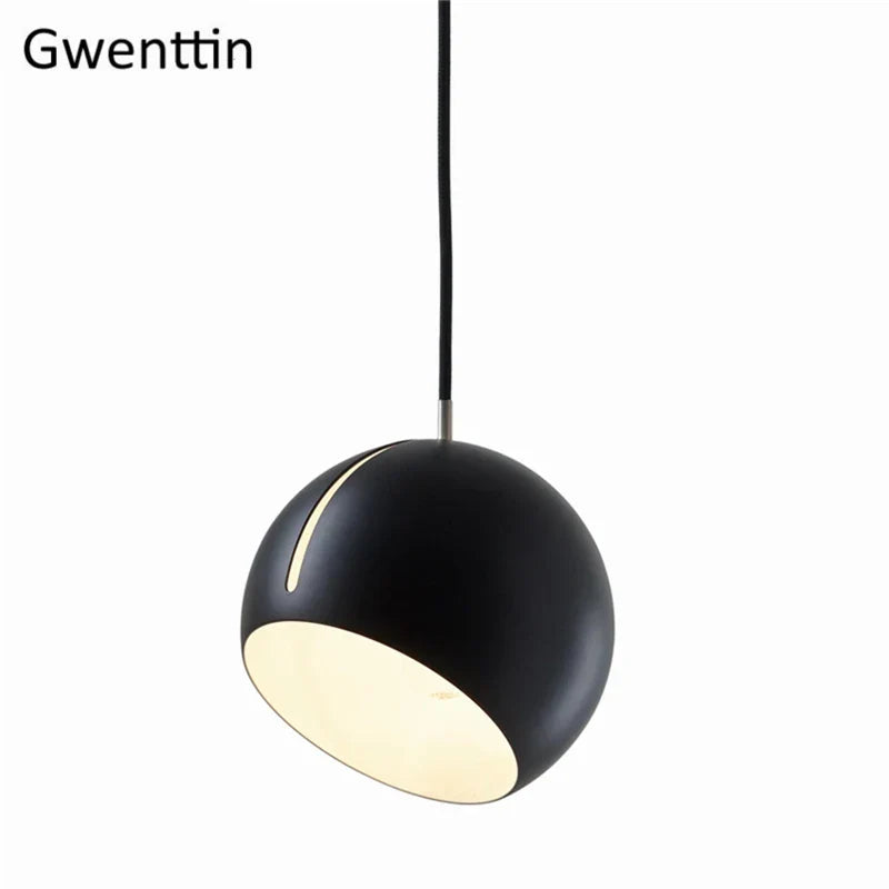 Gold Ball Pendant Light Nordic Modern Style
