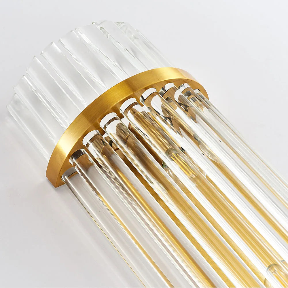 Gold Crystal LED Sconce WG610 Large Design