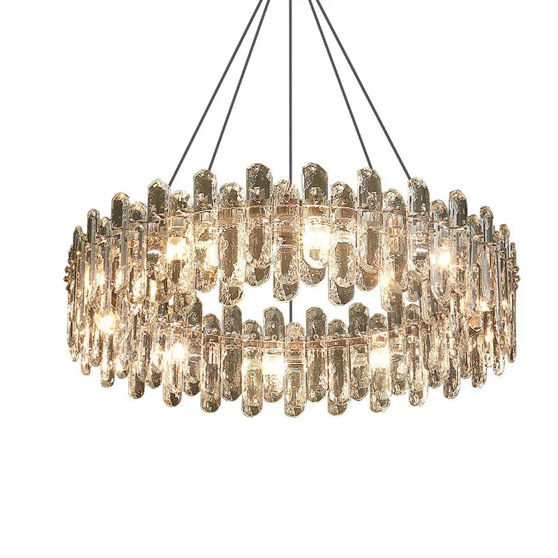 DecorBites™ Crystal Dimmable Pendant Light Luminaire for Living Room Bedroom