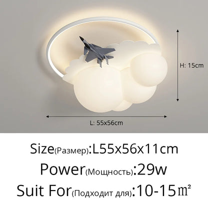 DecorBites™ LED Airplane Chandelier Lights for Modern Home Decor & Indoor Lighting
