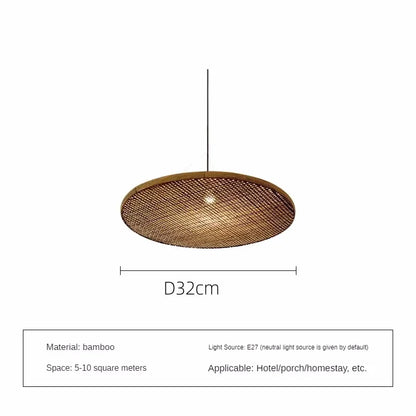 DecorBites™ Bamboo Handmade Pendant Light