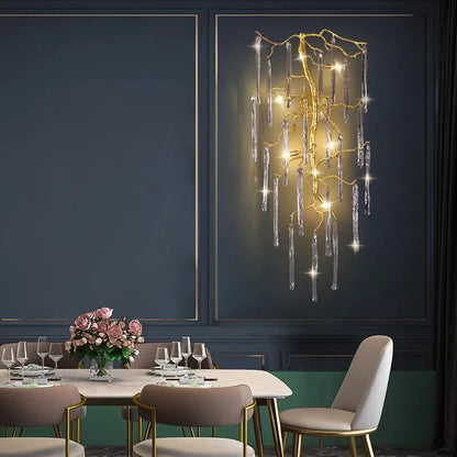 DecorBites™ Crystal Wall Lamp Living Room Bedroom Bedside Art Light