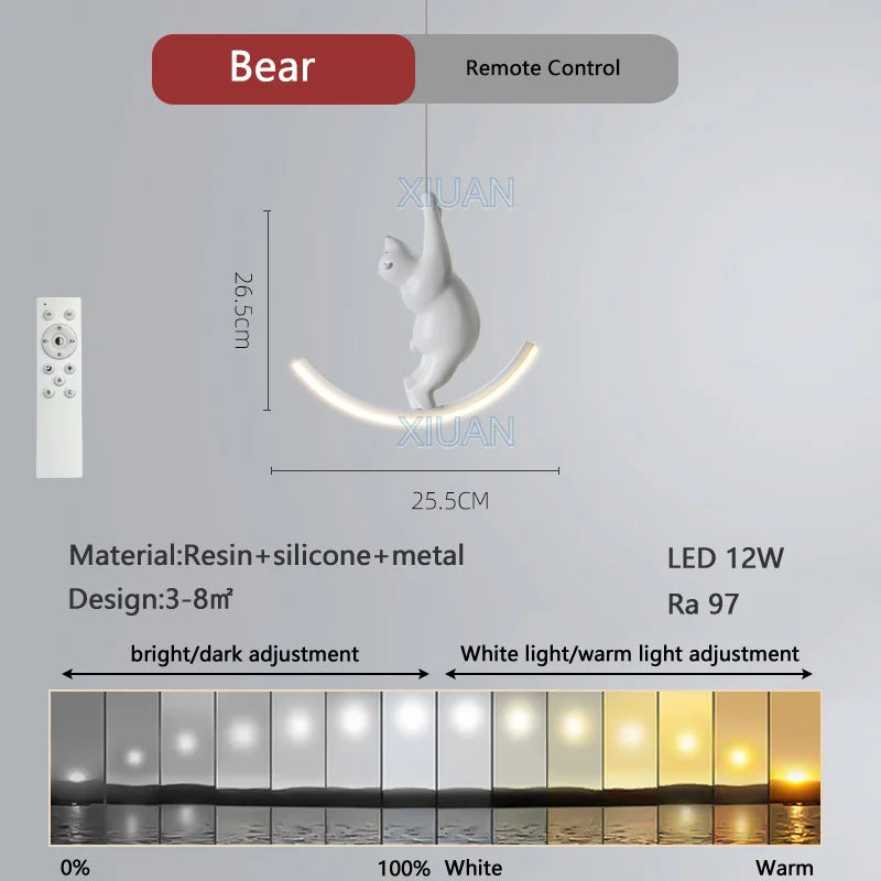 Unicorn Pendant Chandelier