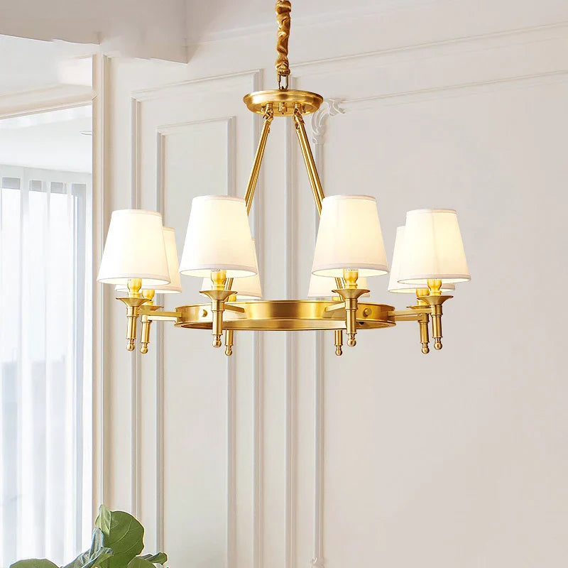 DecorBites™ Copper American Chandelier: Luxury Modern Living Room, Dining Room, Bedroom Light