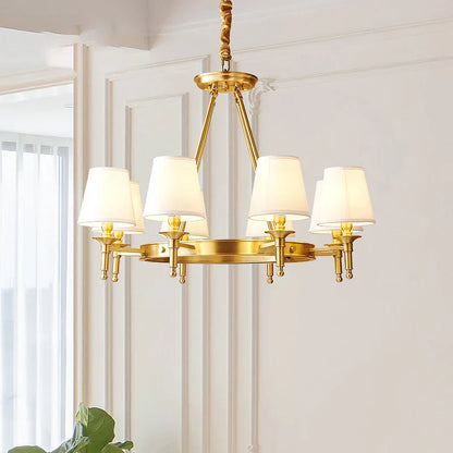 DecorBites™ Copper American Chandelier: Luxury Modern Living Room, Dining Room, Bedroom Light