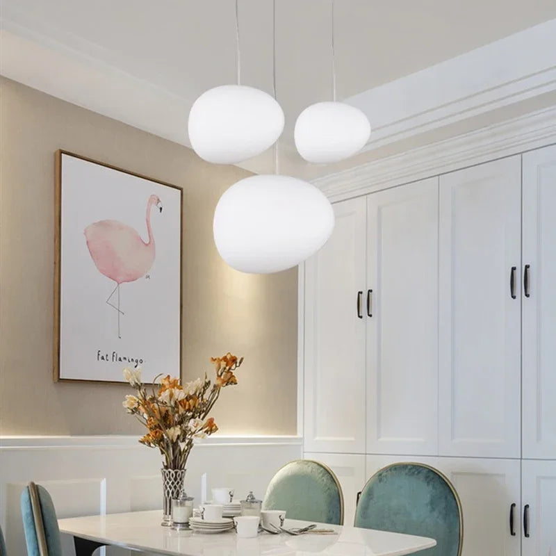 DecorBites™ Gregg Glass Pendant Light: Stylish LED Hanging Lamp for Dining Kitchen LOFT.