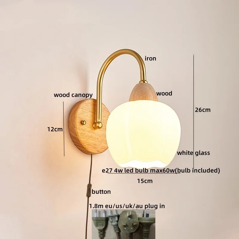 DecorBites™ LED Wall Lamps: Nordic Modern Design for Home Decor, Living Room, Bar, Stair - Pull Chain Switch