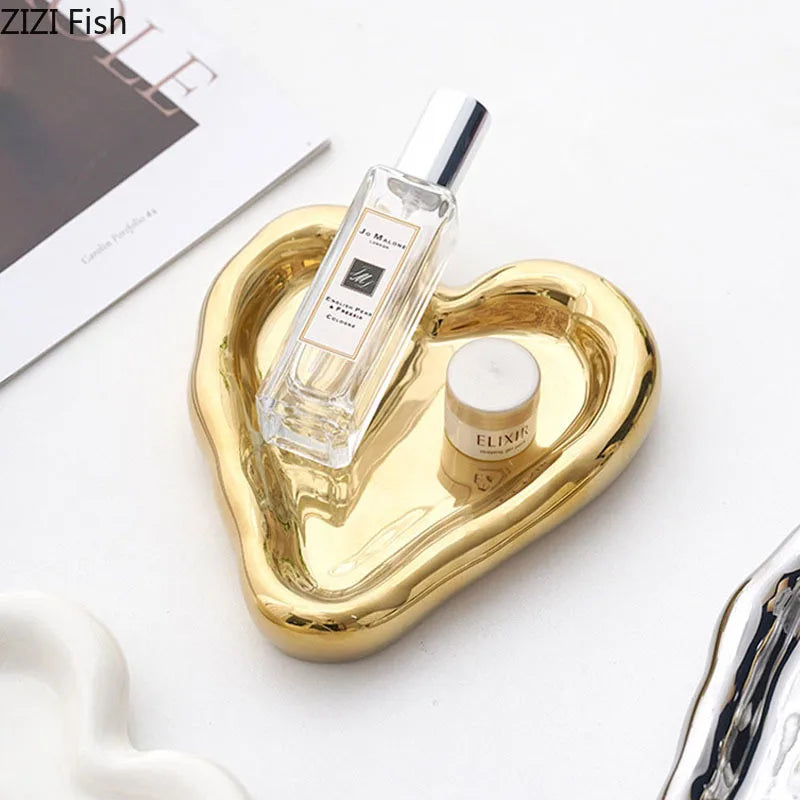 Ceramic Heart Jewelry Tray