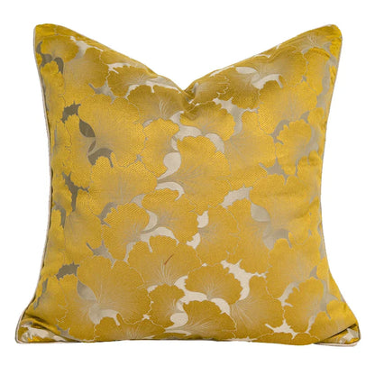 DecorBites™ Gold Quatrefoil Geometric Jacquard Pillow Cover - Luxury Home Decor