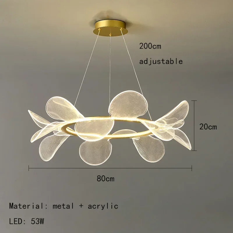 Acrylic Flower Chandelier