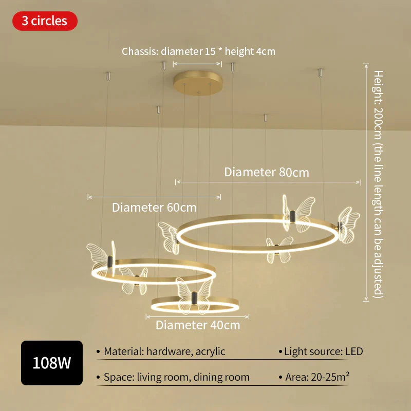 Butterfly LED Ceiling Lamp