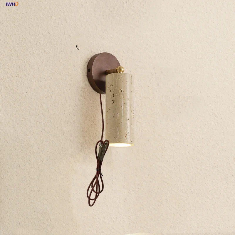 DecorBites™ Copper LED Wall Light Fixture Nordic Modern Plug In Bedside Lamp