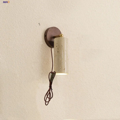 DecorBites™ Copper LED Wall Light Fixture Nordic Modern Plug In Bedside Lamp