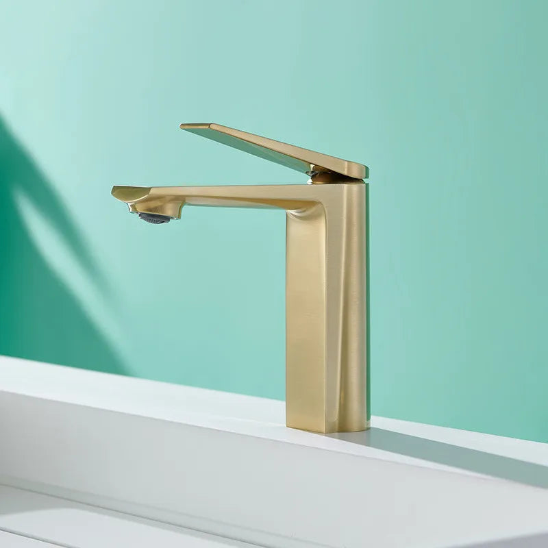 Gold Gray Bathroom Faucet