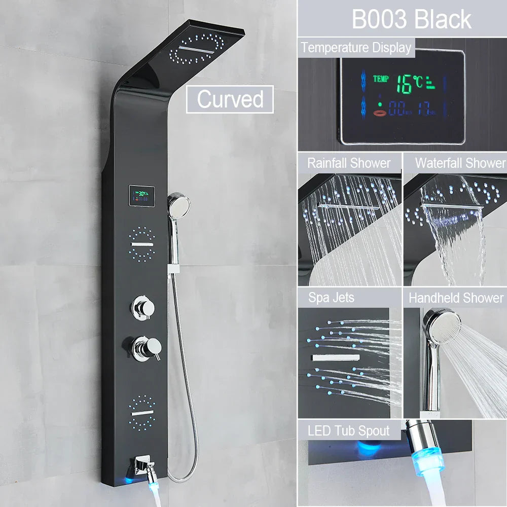 LED Rainfall Shower System